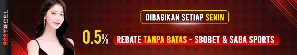 888togel Rebate Tanpa Batas 0.5% - SBOBET 